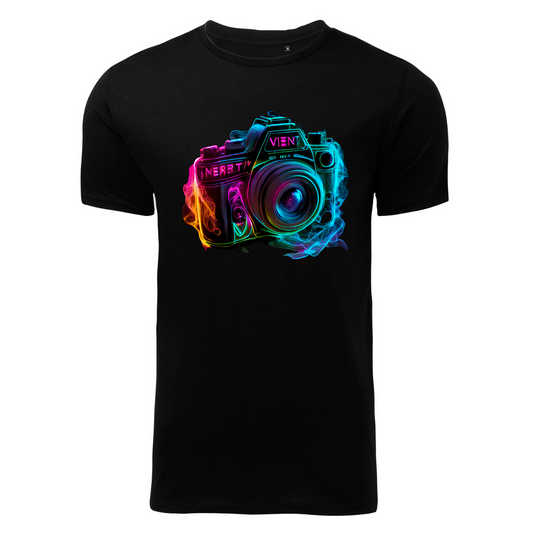 T-shirt Camera Vibrant Neon
